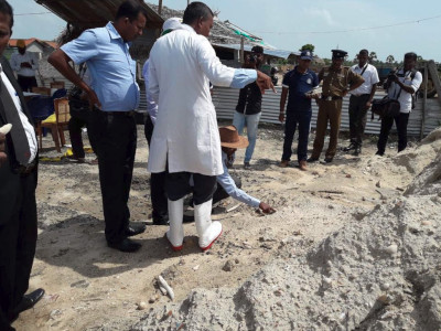 A mass grave was discovered in Mannar on May 28, 2018