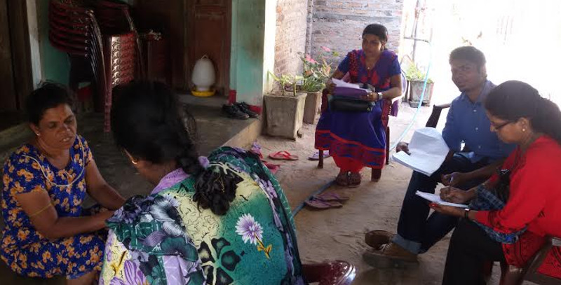 chrd staff at field visit