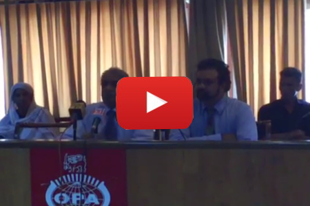 press conference on harship faced by migrant workers in Qater